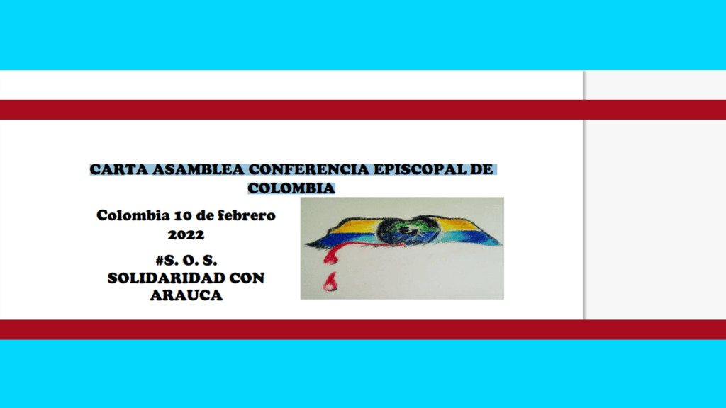 CARTA ASAMBLEA CONFERENCIA EPISCOPAL&nbsp;DECOLOMBIA