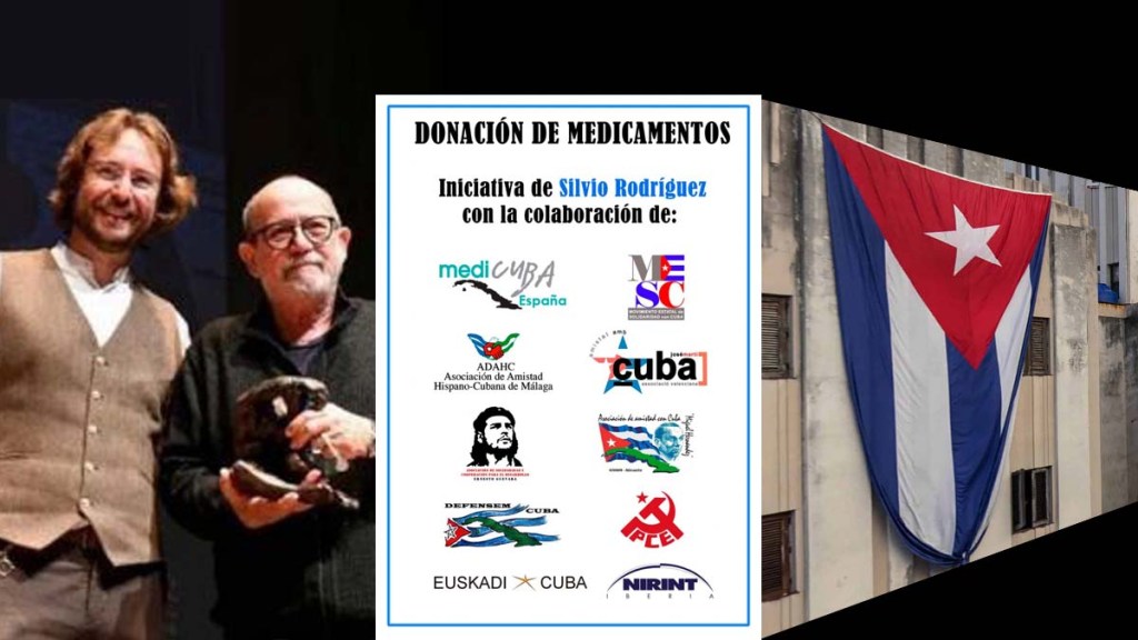 Carga de medicamentos para Cuba donados por Silvio Rodríguez y rueda de prensa: sábado 12 de febrero, San Fernando de Henares&nbsp;(Madrid)