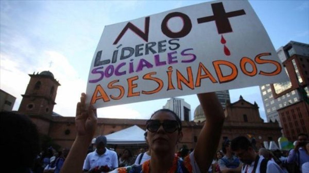 Asesinan a líder social en Colombia, el número 42 en este&nbsp;año