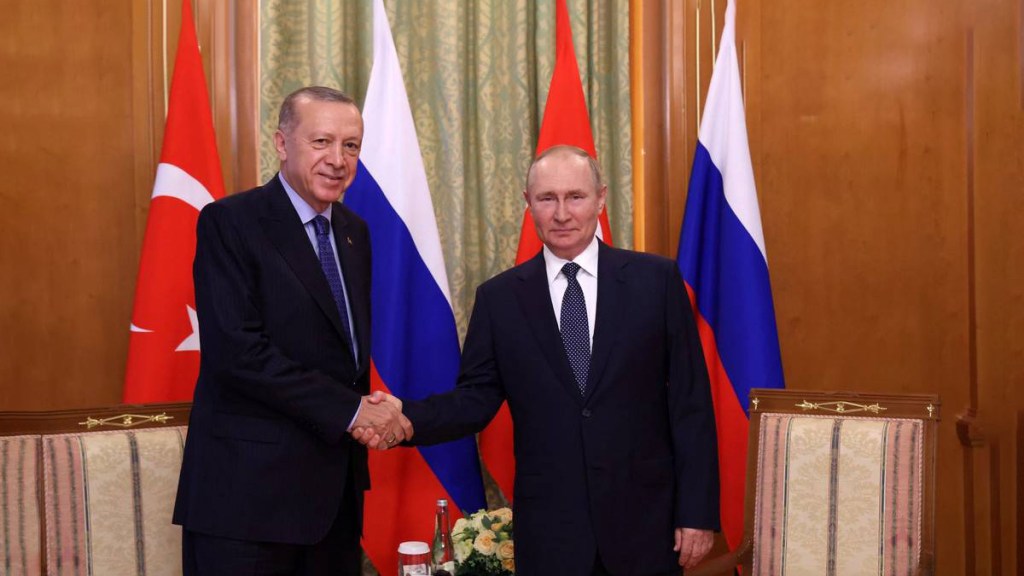 Putin y Erdogan acuerdan establecer en rublos los pagos por los suministros de&nbsp;gas