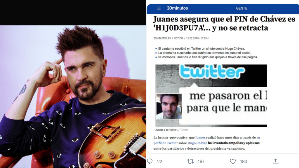 ¡Otro que fracasó contra el “régimen” de Maduro! Juanes se presentara en&nbsp;Caracas
