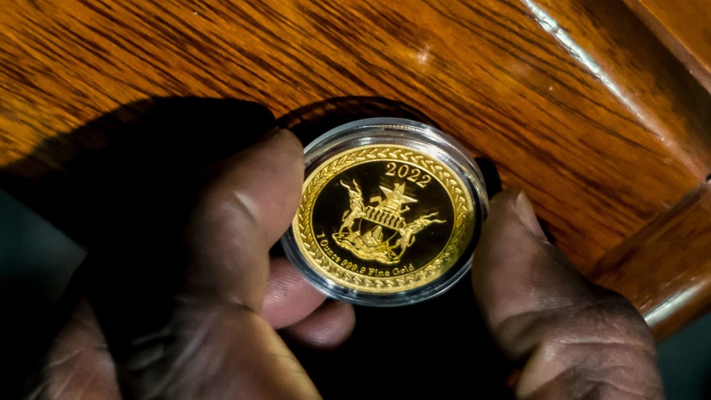 Zimbabue presenta un nuevo tipo de monedas de oro para luchar contra la&nbsp;inflación