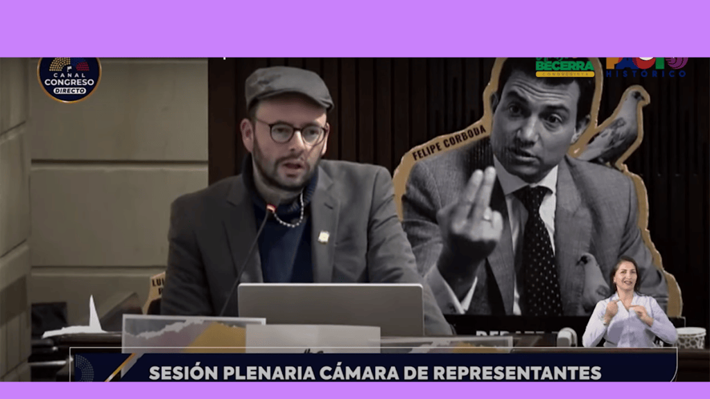 Gabriel Becerra en debate parlamentario sobre robo a los recursos de la&nbsp;paz