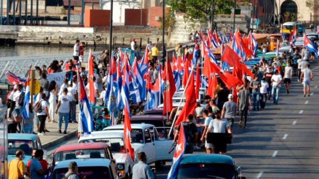 Bogotá, Caravana contra el bloqueo de Estados Unidos contra&nbsp;Cuba