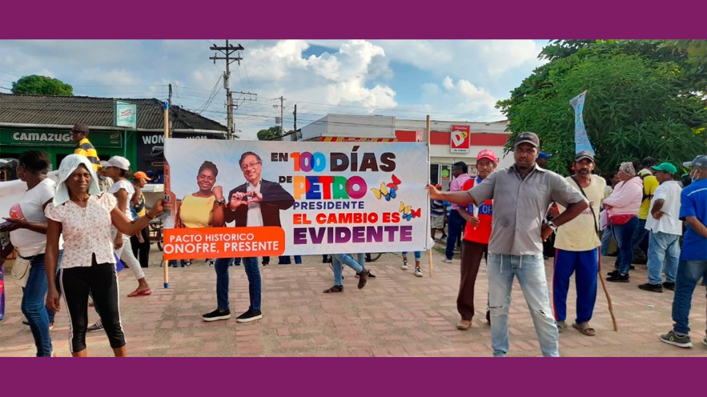 San Onofre, Sucre, marchó en apoyo al gobierno del&nbsp;cambio