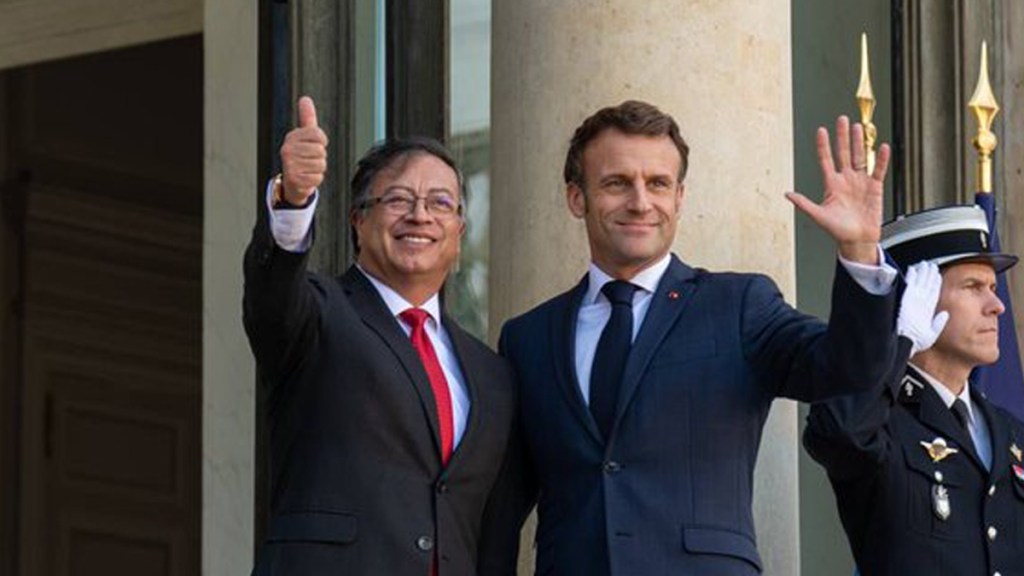 Petro se reúne con Macron en el Palacio del&nbsp;Elíseo