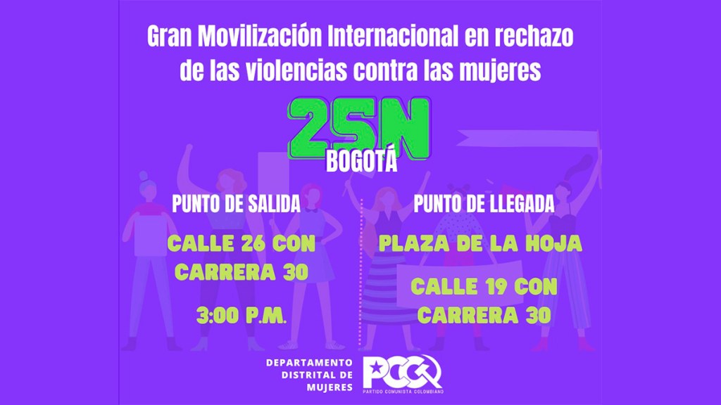 Gran movilización internacional en rechazo de las violencias contra las&nbsp;mujeres.