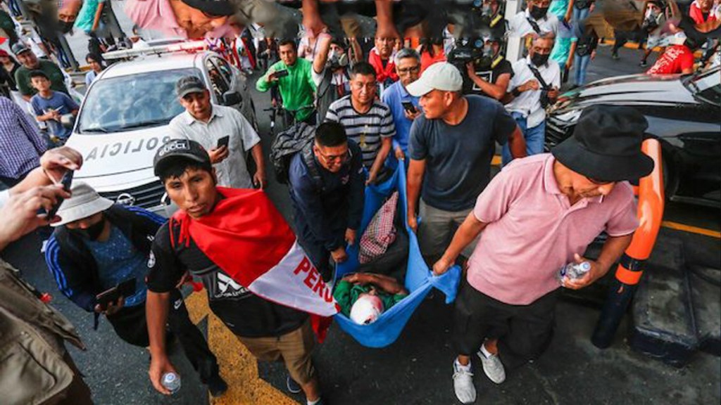 Dura represión de Boluarte contra los manifestantes que tomaron&nbsp;Lima