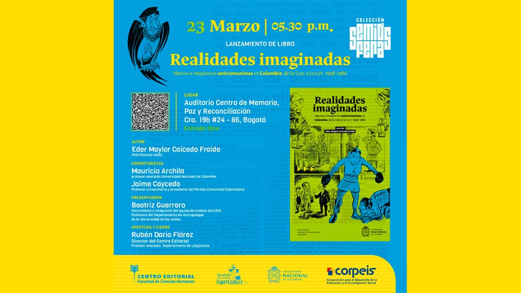 Invitación al lanzamiento del libro Realidades&nbsp;Imaginadas.