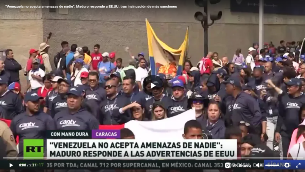 «¡Vocero gringo, lárgate bien al carajo!»: Maduro responde a la amenaza de EE.UU. de más&nbsp;sanciones
