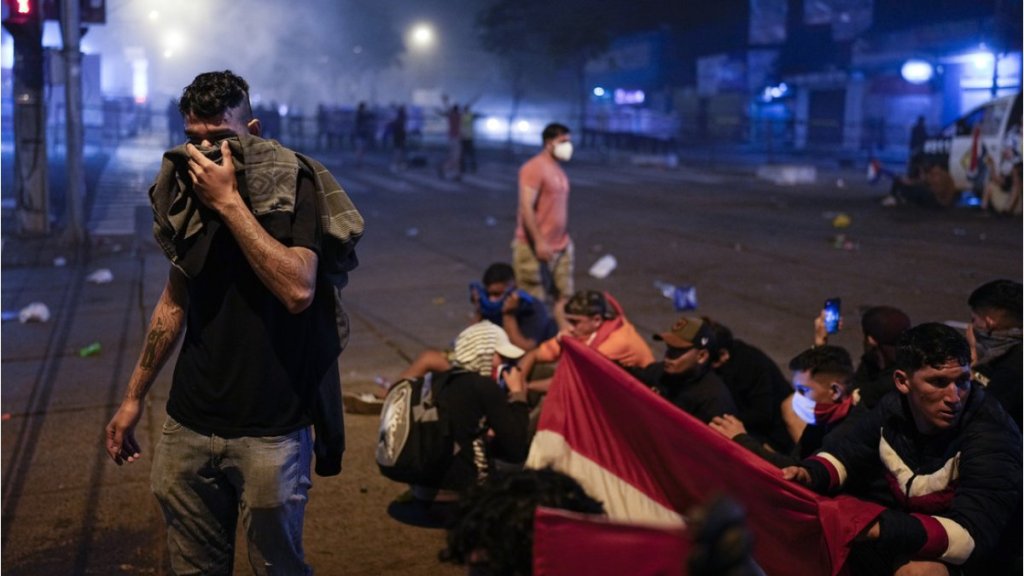Manifestantes protestan en Paraguay contra los resultados de las&nbsp;presidenciales