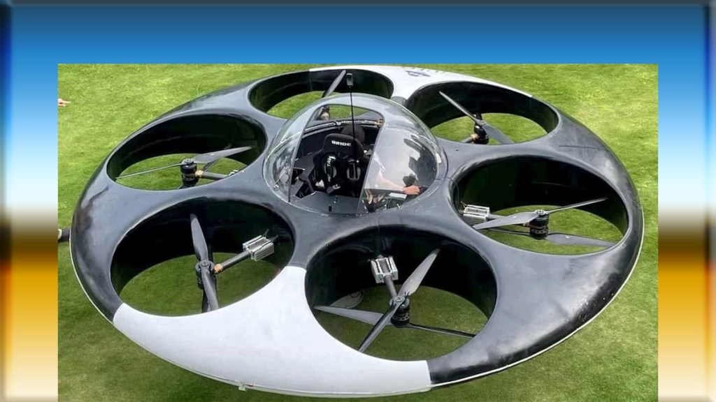 VIDEO: Crean en China el primer platillo volador tripulado totalmente eléctrico del&nbsp;mundo