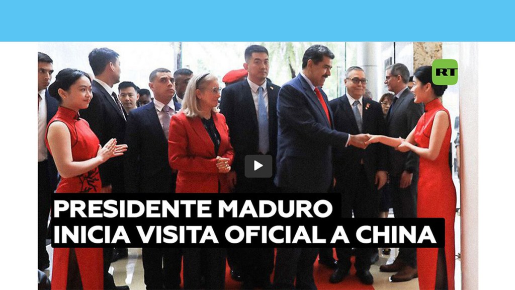 «Visita histórica»: Maduro viaja a China por seis días para impulsar las relaciones&nbsp;bilaterales