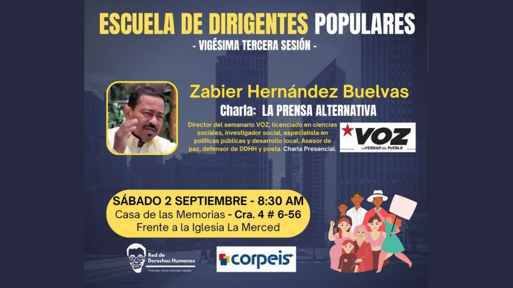 Prensa Alternativa en Colombia tema de la Escuela de Dirigentes&nbsp;Populares