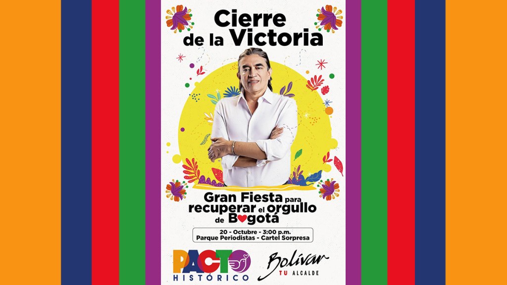 El 20 de octubre fiesta para recuperar el orgullo de Bogotá con Gustavo&nbsp;Bolívar.