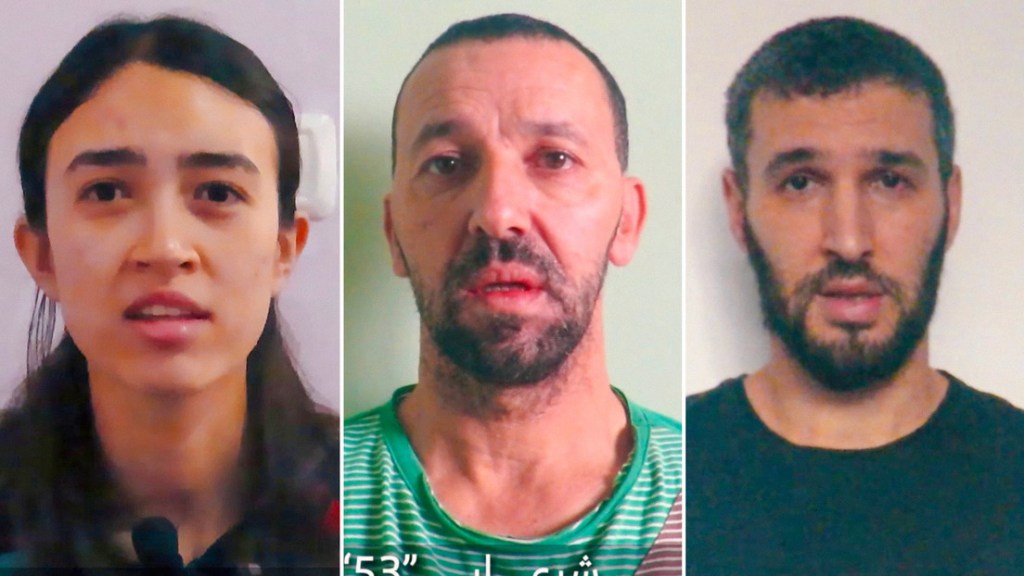 «Mañana les informaremos de su destino»: Hamás difunde un video con tres rehenes suplicando su&nbsp;liberación