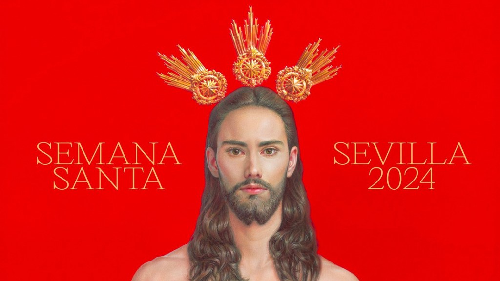 La imagen de un cristo «feminizado» en un cartel de Semana Santa desata polémica en&nbsp;España