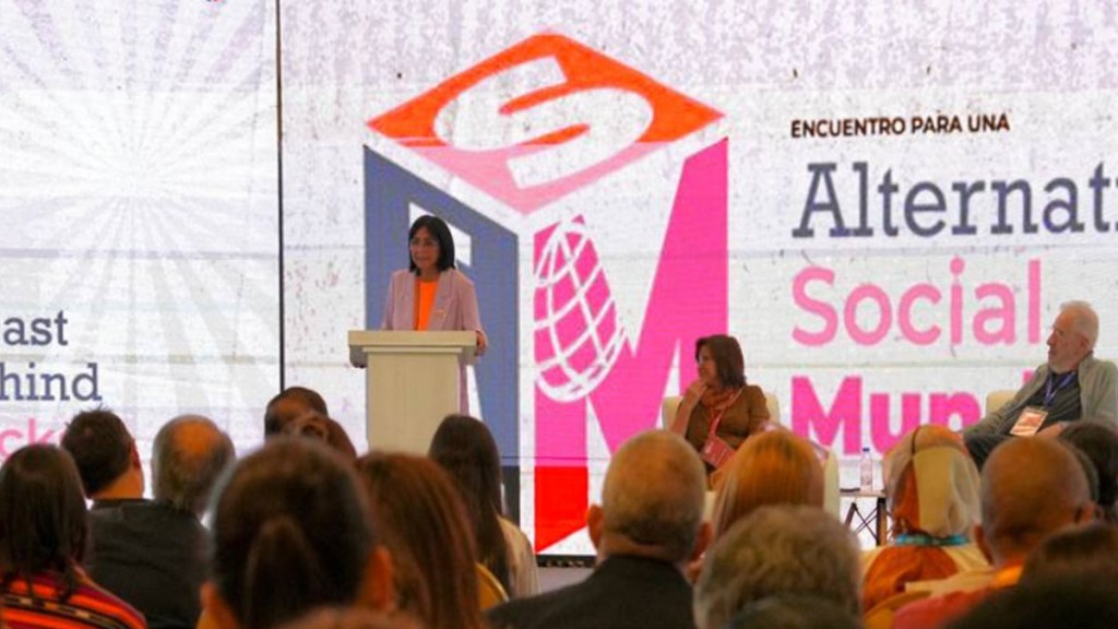 Vicepresidenta Rodríguez: el capitalismo es una amenaza a los&nbsp;pueblos