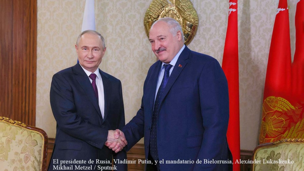 Putin y Lukashenko se reúnen en la capital&nbsp;bielorrusa