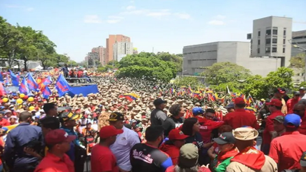 Celebran en Venezuela Día del Trabajador con gran&nbsp;marcha