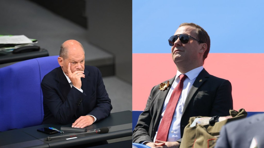 Medvédev da un consejo a Scholz y le explica qué es&nbsp;Ucrania