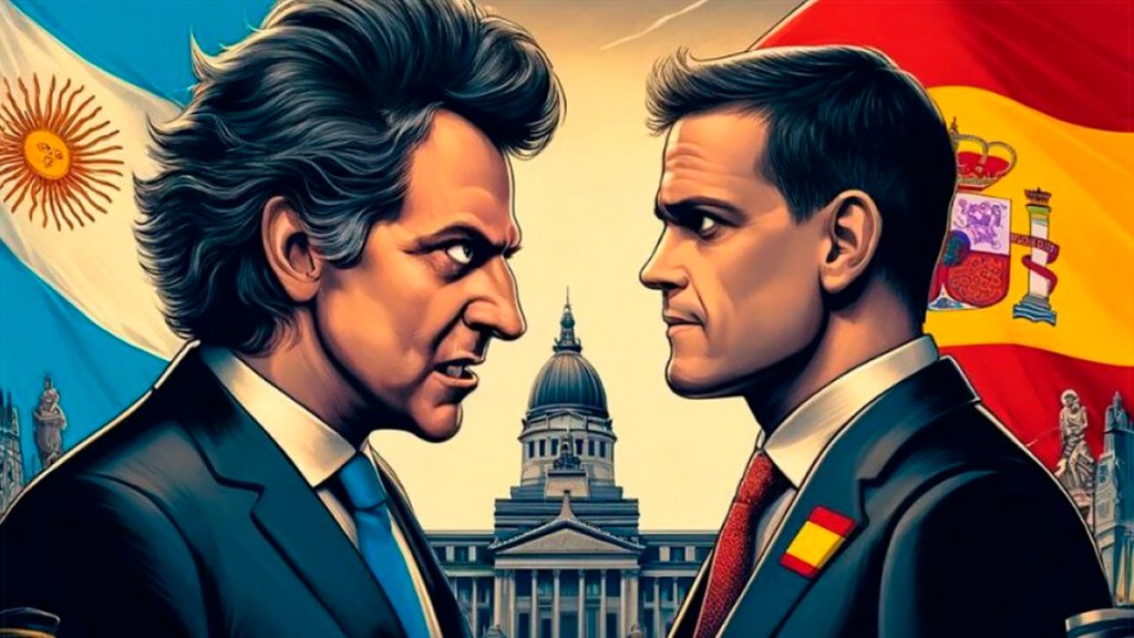 Como Sánchez es majarete, entonces viene el nerd Milei y lo&nbsp;carajea…
