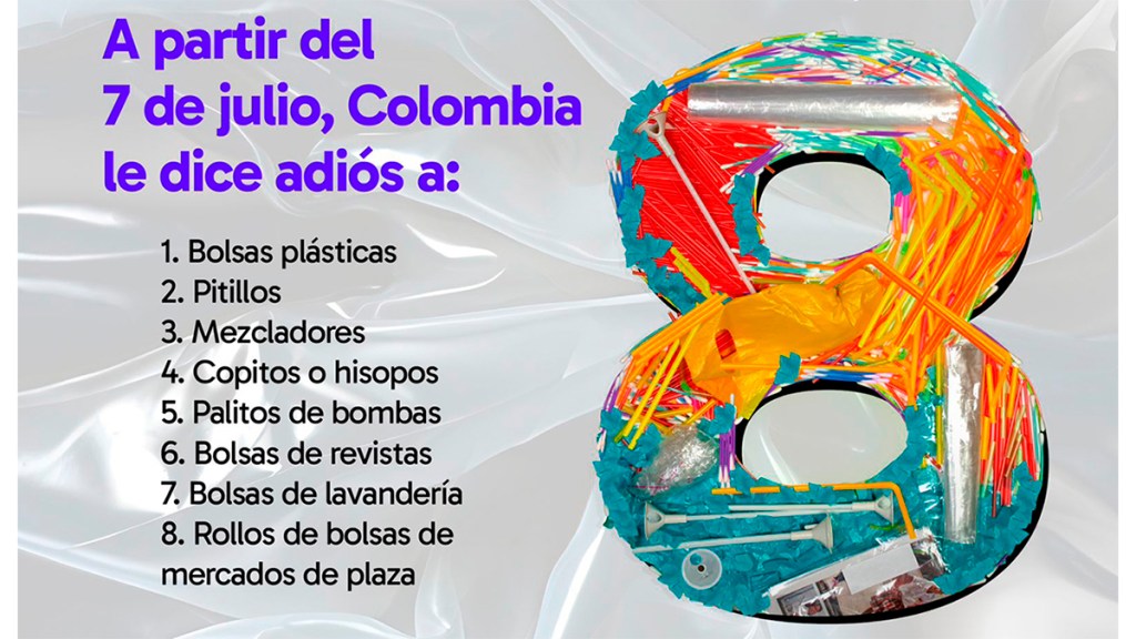Atención Colombia: el 7 de julio salen del mercado ocho productos&nbsp;plásticos