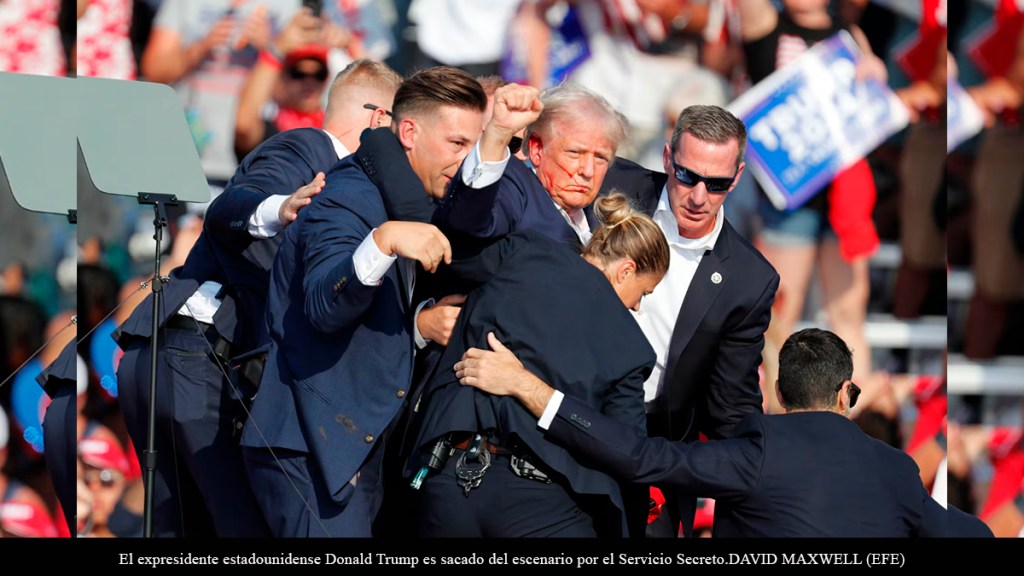 Trump, herido leve tras ser tiroteado en un atentado en un mitin: “Sentí la bala rasgando la&nbsp;piel”