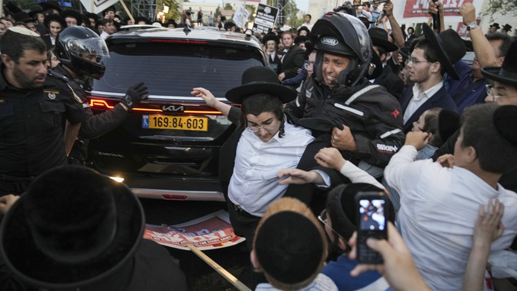 Brutalidad policial en protesta de ultraortodoxos en Israel&nbsp;(VIDEO)