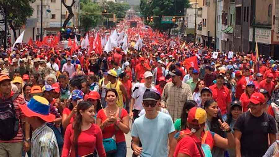 La «madre de las marchas» toma Caracas para respaldar el triunfo electoral de&nbsp;Maduro