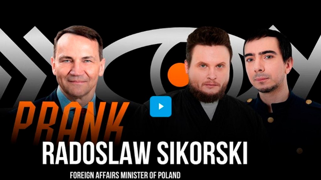 Esto es lo que Sikorski reveló a los bromistas rusos a principios de este&nbsp;año