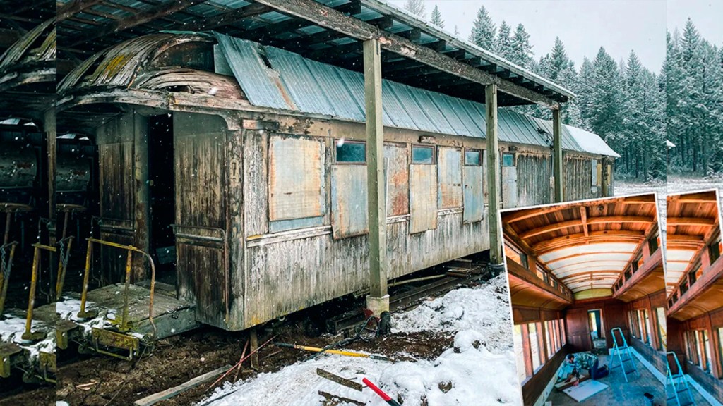 Un hombre compra un vagón de tren podrido de 120 años de antigüedad y lo transforma en una estancia exclusiva: así es como se&nbsp;ve