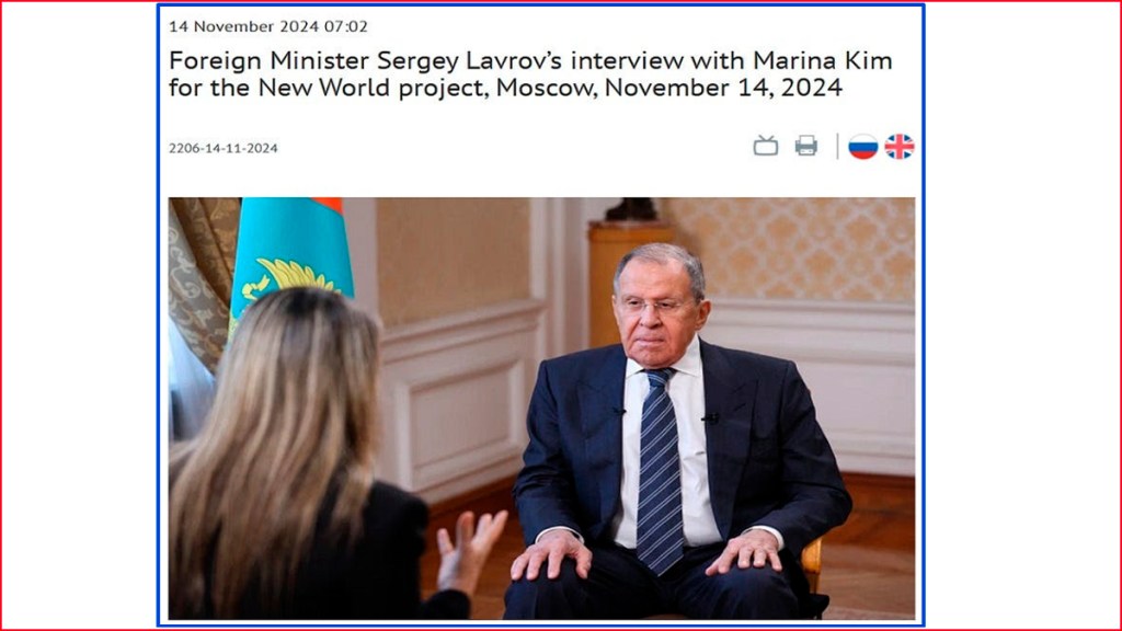 Lavrov habló sobre la gran estrategia afroeuroasiática de&nbsp;Rusia