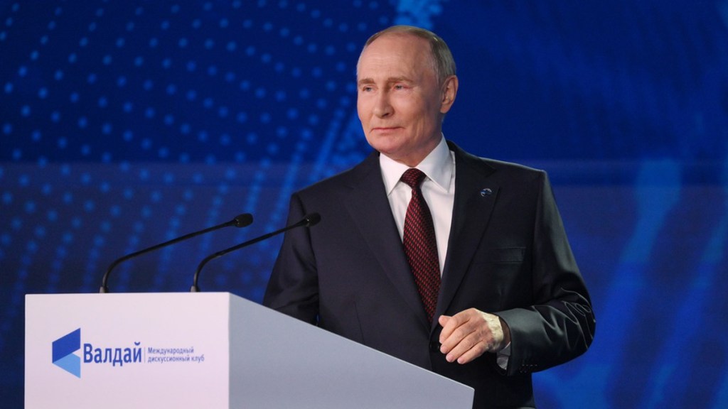 «Se acerca el momento de la verdad»: Putin interviene en el Foro de&nbsp;Valdái