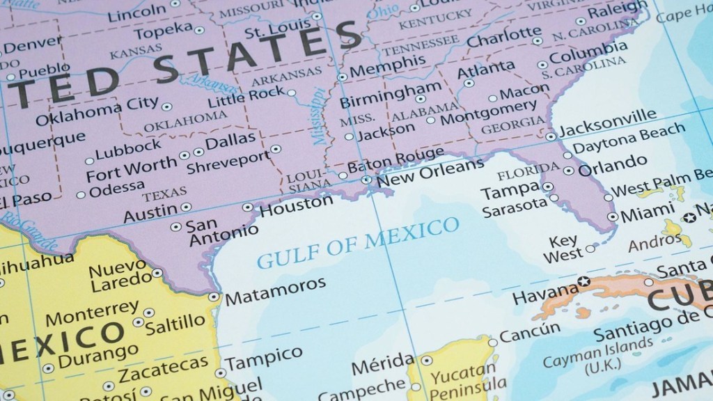 El golfo de México ya es en EE.UU. oficialmente golfo de&nbsp;América