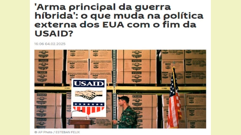 Korybko a Sputnik Brasil: USAID es el arma principal de la guerra híbrida de EE.UU. en el&nbsp;hemisferio