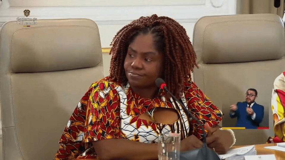 La vicepresidenta de Colombia denuncia amenazas de muerte en su contra por señalar posible corrupción en el Gobierno de Petro&nbsp;(VIDEO)