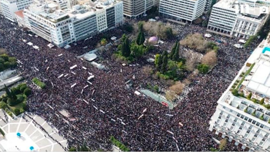 Masivas protestas tras accidente de tren en&nbsp;Grecia