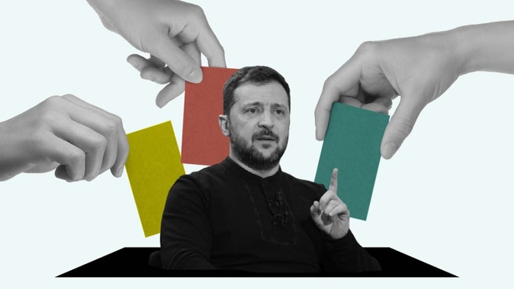 La extensión de la ley marcial en Ucrania expone el temor de Zelenski a perder la&nbsp;reelección.
