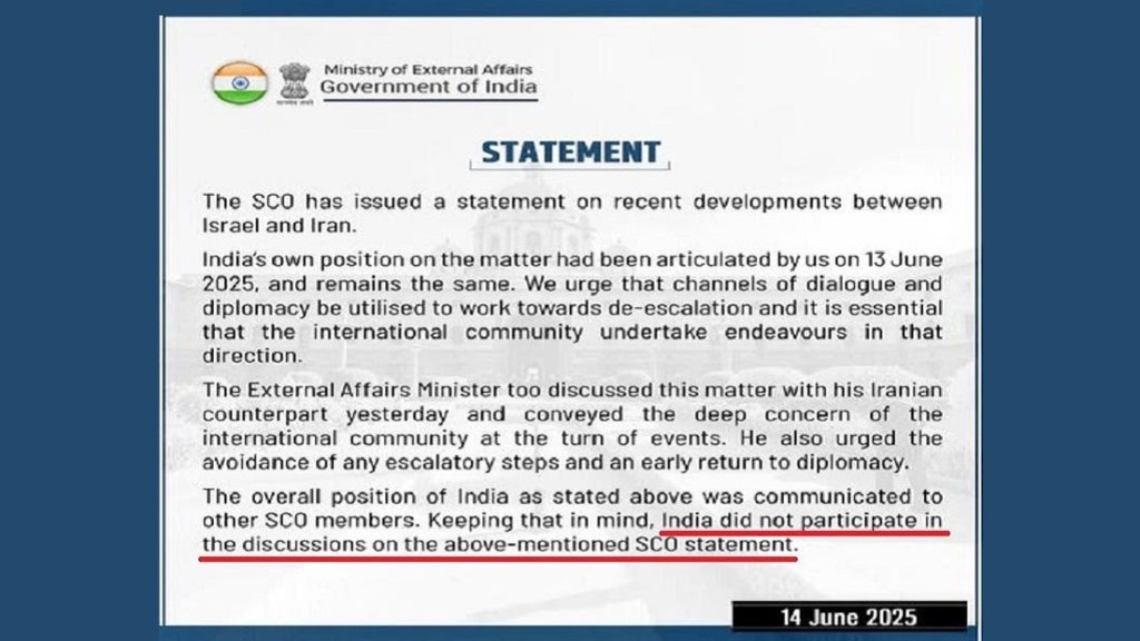 ¿La OCS mantuvo a la India fuera del circuito cuando emitió su declaración condenando a&nbsp;Israel?