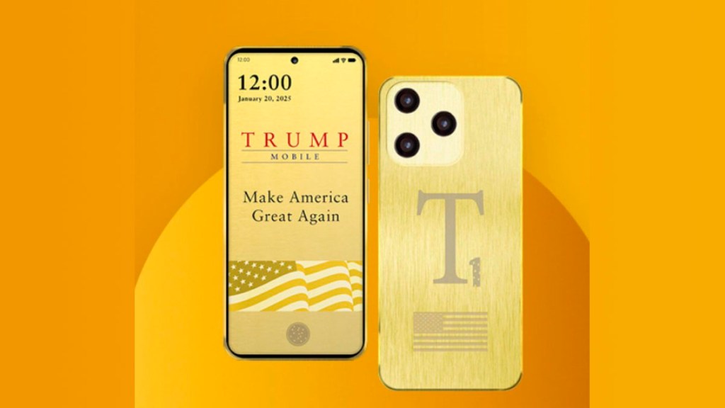 Trump lanza su propio celular&nbsp;dorado