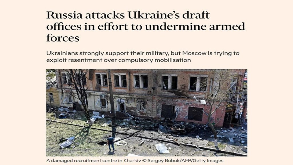 Es una decisión inteligente que Rusia ataque a los centros del draft&nbsp;ucranianos