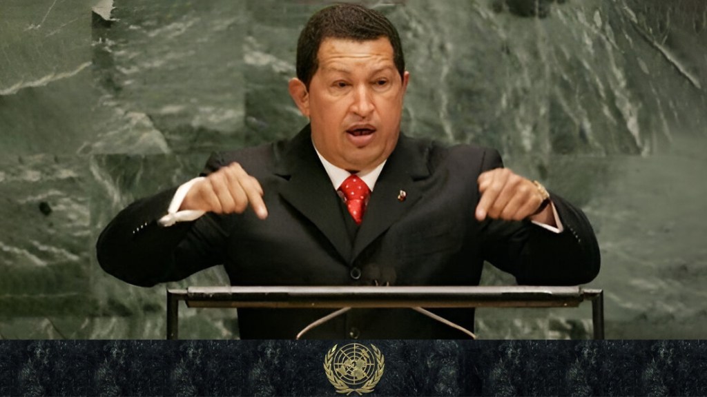 Hugo Chávez Frías : “Ayer el Diablo estuvo&nbsp;aquí»(Video)