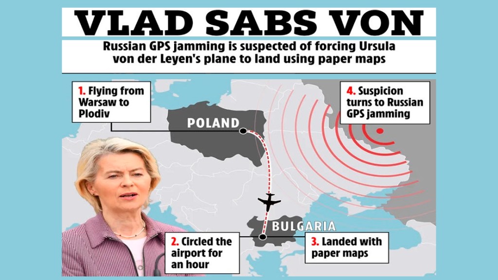 El engaño de Von der Leyen, GPS y Rusia podría tener algo más que ver con ganar puntos baratos en la guerra de la&nbsp;información.