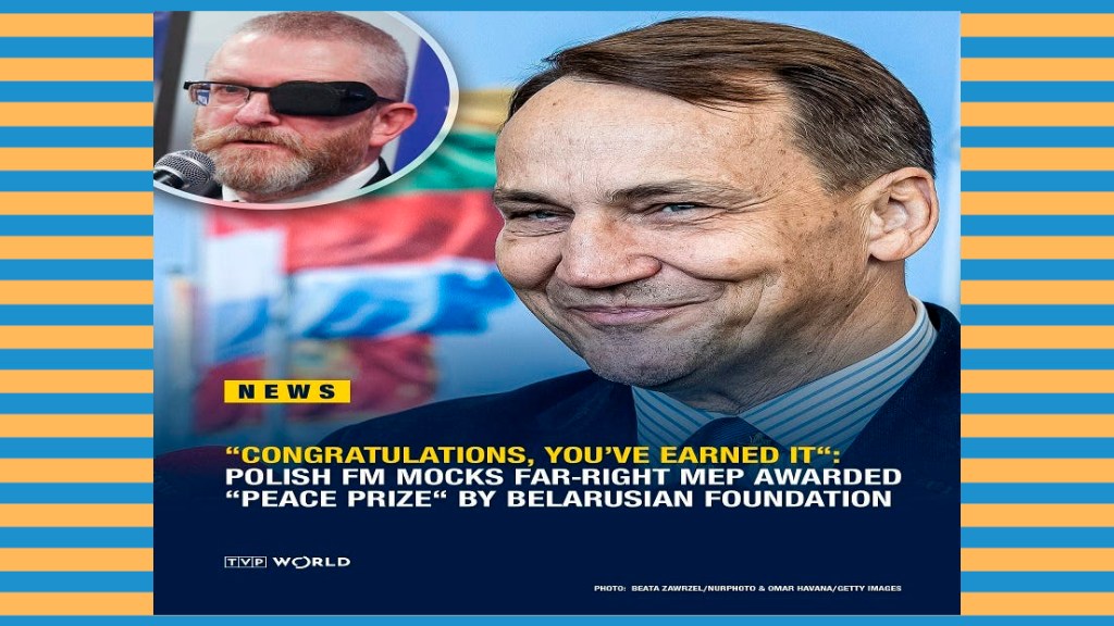 ¿Fue la concesión del premio de Bielorrusia al polaco Grzegorz Braun un cáliz&nbsp;envenenado?