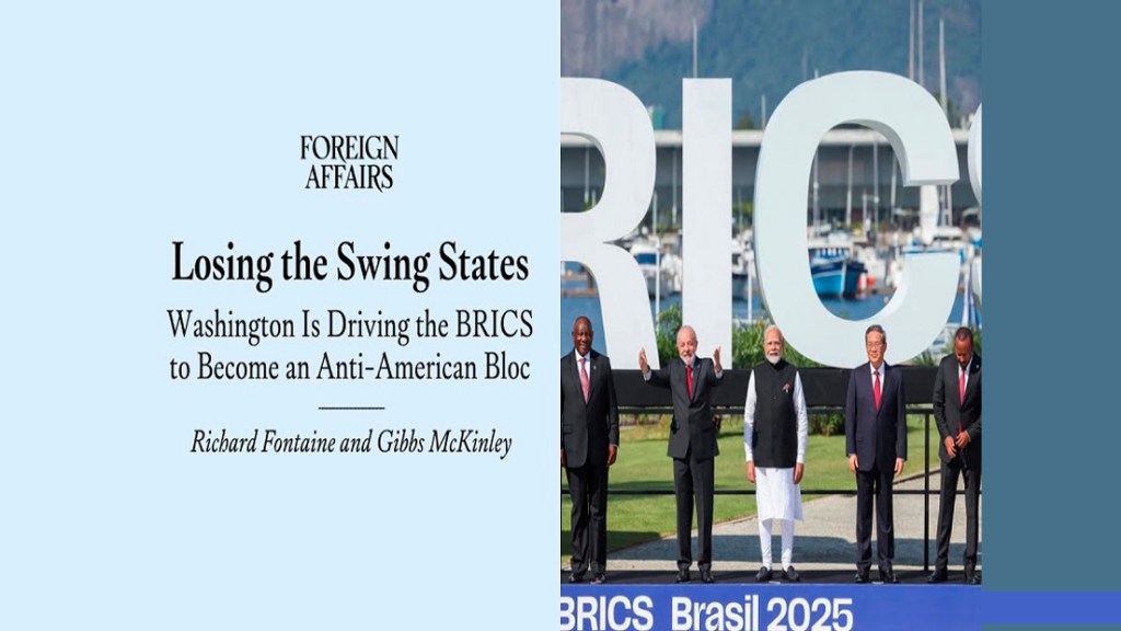 Una importante revista de política exterior estadounidense advirtió sobre la política contraproducente de Trump hacia los&nbsp;BRICS.