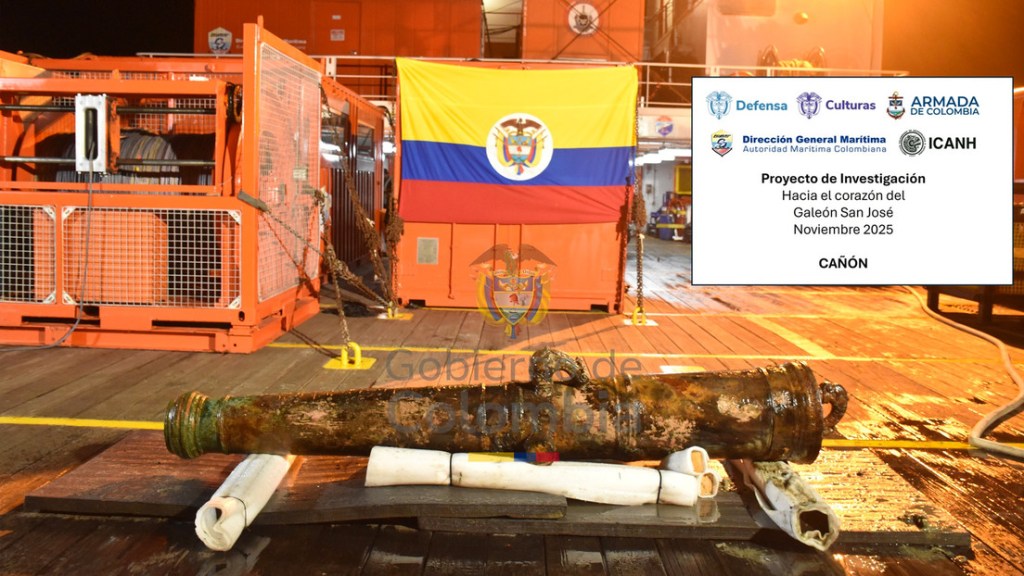 Los primeros tesoros del «santo grial de los naufragios» ya están en manos de Colombia tras 300&nbsp;años