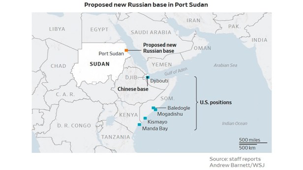 La base naval sudanesa de Rusia, largamente retrasada, podría volver a&nbsp;funcionar