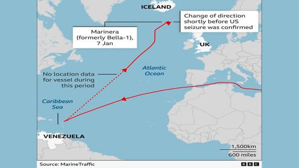 Tres conclusiones de la incautación de un petrolero con bandera rusa por parte de Estados Unidos en el&nbsp;Atlántico