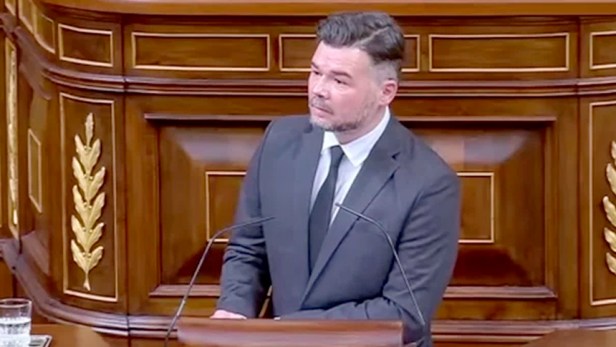 El discurso de Rufián, sobre Trump: «Se pasea por el mundo como un bully» y se refiere a Venezuela&nbsp;(VIDEO)